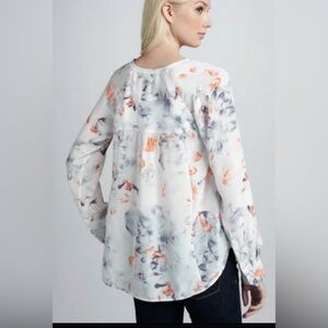 Rebecca Taylor Misty Garden Silk Blouse. Size 4